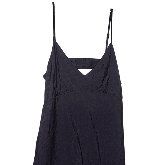 A New Day Sleeveless Tiered Maxi Sundress Black Adjustable Strap Open Back XXL - Picture 3 of 12